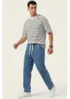 Erkek Rahat Kesim Baggy Jean Pantolon 30073 - Lacivert
