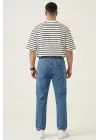 Erkek Rahat Kesim Baggy Jean Pantolon 30073 - Lacivert