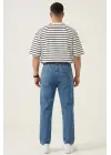 Erkek Rahat Kesim Baggy Jean Pantolon 30073 - Lacivert