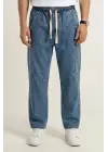 Erkek Rahat Kesim Baggy Jean Pantolon 30074 - İndigo