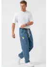 Erkek Rahat Kesim Baggy Jean Pantolon 30074 - İndigo