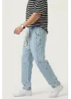 Erkek Rahat Kesim Baggy Jean Pantolon 30074 - Mavi