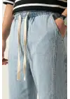 Erkek Rahat Kesim Baggy Jean Pantolon 30074 - Mavi