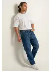 Erkek Rahat Kesim Baggy Jean Pantolon 30075 - Lacivert