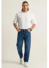 Erkek Rahat Kesim Baggy Jean Pantolon 30075 - Lacivert