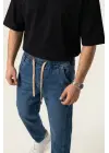 Erkek Rahat Kesim Baggy Jean Pantolon 30076 - Lacivert