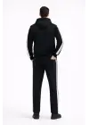 Modern Kapüşonlu Sweatshirt ve Boru Paça Eşofman Takım