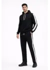 Modern Kapüşonlu Sweatshirt ve Boru Paça Eşofman Takım