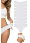 Omarı Dikişsiz Lazer Kesim Esnek Beyaz Külot Seti
