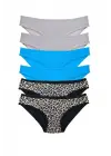 Etkileyici Kadın Slip Külot Leopard Gri Mavi