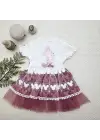 Etkileyici Kız Bebek Elbisesi Mickey Baskılı