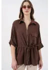 Etkileyici Fermuarlı Gömlek