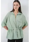 Fermuarlı Gömlek 0721 - Mint