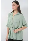Fermuarlı Gömlek 0721 - Mint