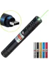 Fithome 100mw Desen Başlıklı Usb Şarjlı Yeşil Lazer Pointer