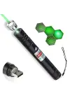 Fithome 100mw Desen Başlıklı Usb Şarjlı Yeşil Lazer Pointer