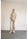 Fitilli Palazzo Triko Takım Kadın Giyim