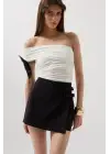Fiyonk Detay Mini Etek