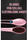 Fön Tarağı Saç Düzleştirici Sıkı Dişli Isı Ayarlı Elektriklenme Karşıtı