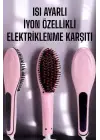 Fön Tarağı Saç Düzleştirici Sıkı Dişli Isı Ayarlı Elektriklenme Karşıtı