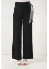 Modern Fularlı Örme Pantolon