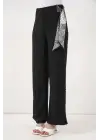 Modern Fularlı Örme Pantolon