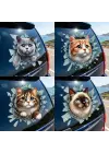 Fulcar Kedi Tasarımlı Araç Stickerı