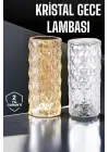 Gece Lambası Kristal Lamba Dokunmatik Şarjlı Hediyelik