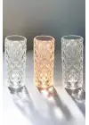Gece Lambası Kristal Lamba Dokunmatik Şarjlı Hediyelik