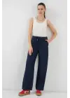 Geniş Paça Kot Pantolon 6706 - Lacivert