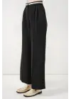 Geniş Paça Kumaş Pantolon 30088 - Siyah