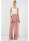 Trend Geniş Paça Pileli Pantolon 6718