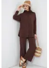 Gömlek Pantolon İkili Takım 30063 - Kahverengi