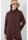 Gömlek Pantolon İkili Takım 30063 - Kahverengi