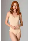 Göz Alıcı İp Askılı Çıtçıtlı Kadın Body