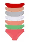 Göz Alıcı Likralı Kadın Slip Külot Set 7-Pack