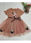 Göz Alıcı Mickey Baskılı Kız Bebek Tütü Elbisesi