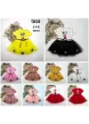 Göz Alıcı Mickey Baskılı Puantiyeli Bebek Tütü Elbisesi