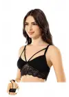 Göz Alıcı Siyah Dantelli Büstiyer