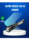 Güçlü Led El Feneri Şarj Edilebilir Çok Modlu