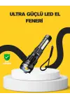 Güçlü Led El Feneri Şarj Edilebilir Çok Modlu