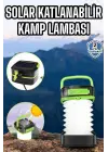 Güneş Enerjili Led Lamba Kamp Lambası Katlanabilir Lamba Usb Şarjlı