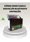Güneş Enerjili Taşınabilir Hoparlör Ktf-1428 Bluetooth Radyo Usb Sd Kart Destekli