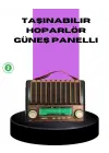 Güneş Enerjili Taşınabilir Radyo Ve Bluetooth Hoparlör Çok Fonksiyonlu