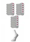 Omarı Görünmez Gri Kadın Çorap Seti 15li Paket