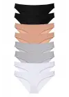 Omarı Kadın Slip Külot Seti - Siyah, Ten, Gri, Beyaz