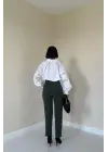 Omarı Haki Dar Paça Pantolon