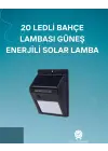 Hareket Sensörlü Solar Lamba | 120° Algılama Açısı, 3-4 Metre Mesafe, Suya Dayanıklı Led