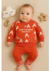 Harf Baskılı 2li % 100 Pamuk Erkek Bebek Takımı