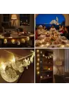 Hilal ve Cami Şekilli 3.5 Metre USB LED Işık – 20 LED’li Dekoratif Ramazan Dekorasyonu ve Ortam Aydınlatması